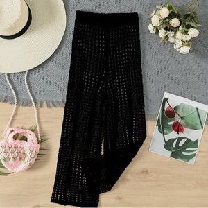 Blanco By Nature Summer Knit Hollow Out Cover Up Beach Bottoms